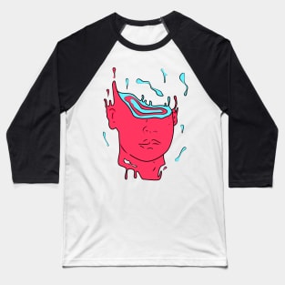 psychedelic abstract portrait Baseball T-Shirt